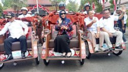 200 Becak Listrik Mengaspal di Sidoarjo, Negara Hadir untuk Pembecak Lansia