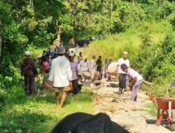 Lebih dari 10 Tahun Rusak, Aksi Warga Desa Pragaan Daya Sumenep Perbaiki Jalan Secara Swadaya
