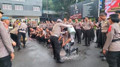 86 Personel Polresta Malang Kota Awali Tahun dengan Pangkat Baru