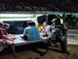Babinsa Koramil 402-09/Mesuji Kembali Gelar Patroli Siskamling di Wilayah Desa Sumbusari (D1)