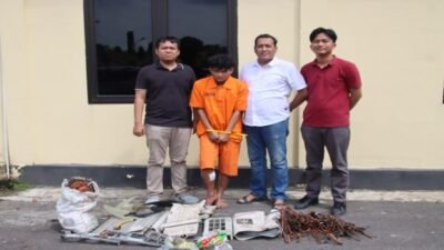 Tim Gabungan Polres OKI Tangkap Pelaku Pencurian AC, Diduga Beraksi di 7 Lokasi