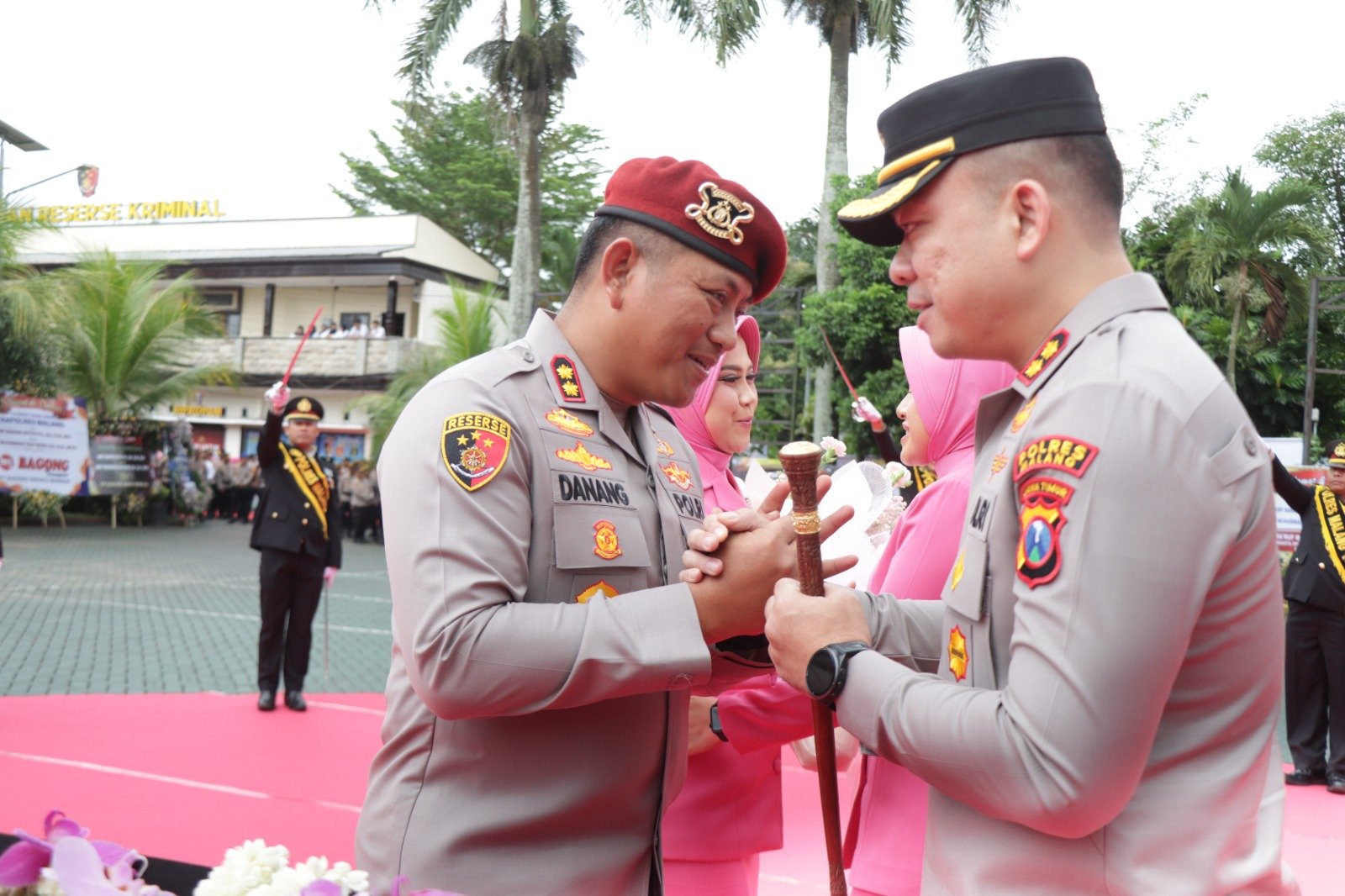 Sertijab Kapolres Malang, AKBP Danang Setiyo Pamit Usai Setahun Mengabdi
