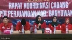Rapat Konsulidasi DPC PDI Perjuangan Banyuwangi, Gotong royong solidkan mesin partai dipemilu 2029 wajib menang berkwalitas