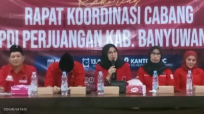 Rapat Konsulidasi DPC PDI Perjuangan Banyuwangi, Gotong royong solidkan mesin partai dipemilu 2029 wajib menang berkwalitas