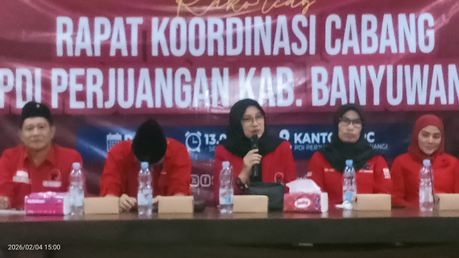 Rapat Konsulidasi DPC PDI Perjuangan Banyuwangi, Gotong royong solidkan mesin partai dipemilu 2029 wajib menang berkwalitas