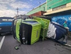 Pagi-Pagi Tiga Truk Bertabrakan di Muntilan, Lalu Lintas Sempat Tersendat