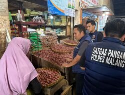 Polres Malang Pantau Harga Sembako di Pasar Kepanjen, Stok Dipastikan Cukup Sambut Ramadan