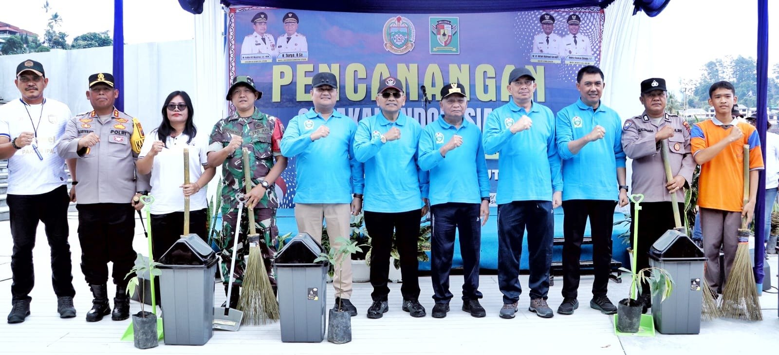 Parapat Bersih dan Asri, Wagubsu dan Bupati Simalungun Pimpin Gerakan Indonesia ASRI