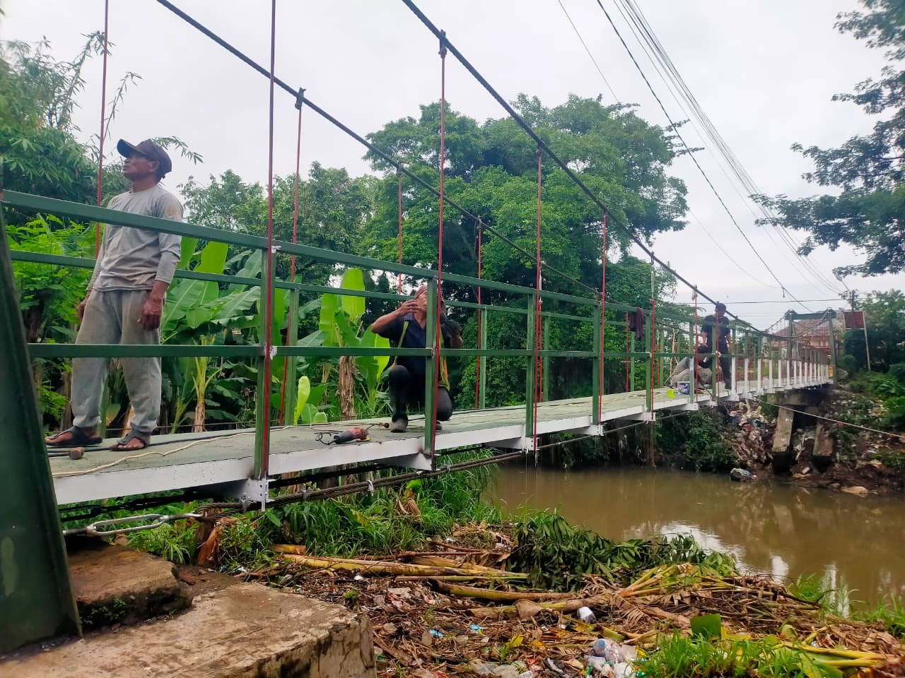 Jembatan Gantung Kriyan Jadi Jemabatan Perintis Garuda III