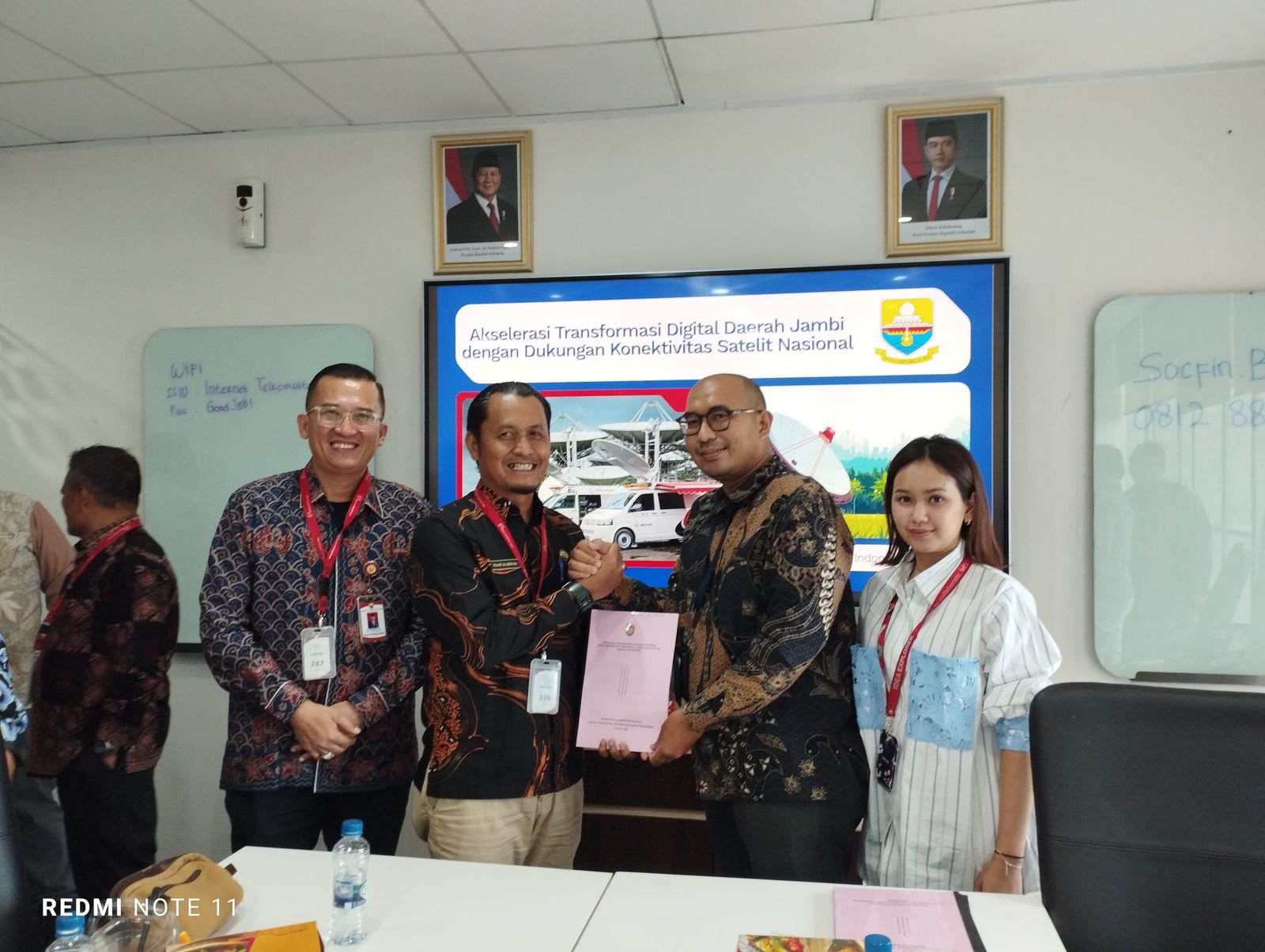 Perjuangkan Pemerataan Sinyal, Kadis Kominfo Tanjabtim Sambangi Telkom Landmark Jakarta