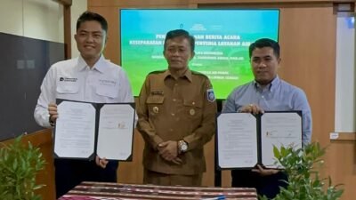 Perumda Tirta Ardhia Rinjani dan PT Angkasa Pura Bizam Sepakati MoU Layanan Air Bersih Bandara.