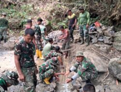 Karya Bakti TNI: Jembatan Aramco Sungai Dange Jadi Solusi Mobilitas Warga Nias Utara