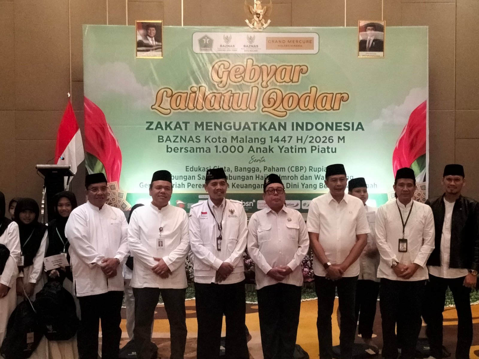 Gebyar Lailatul Qadar, BAZNAS Kota Malang Santuni 1.000 Anak Yatim di Hotel Grand Mercure