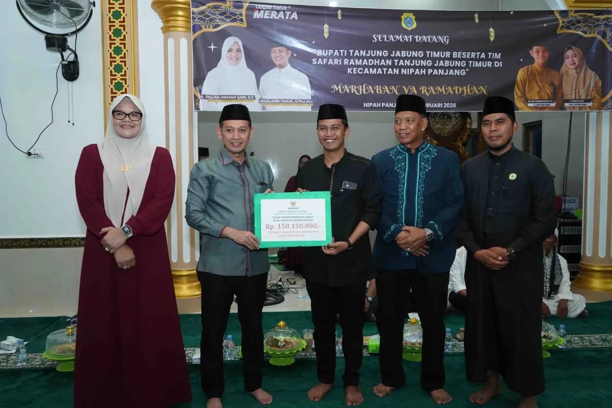 Hari Kedua Ramadhan, Bupati dan Wakil Bupati Tanjab Timur Laksanakan Safari di Desa Pemusiran