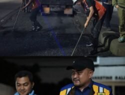 Dini Hari, Bupati Bogor Rudy Susmanto, S.Si Tinjau Langsung Perbaikan Jalan di Parung dan Kemang
