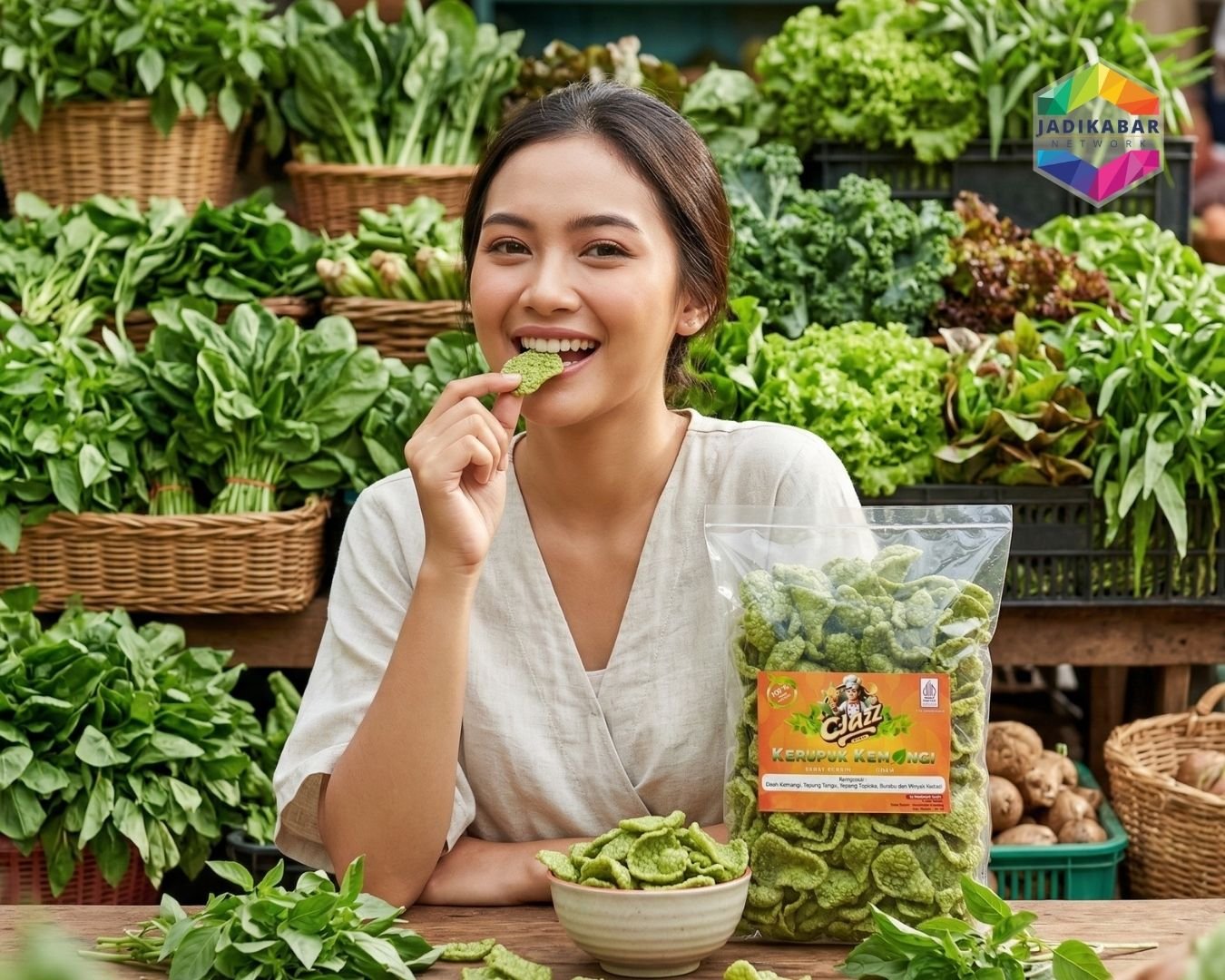 Kerupuk Cak Jazz, Olahan Sayur Khas Tumpang yang Ubah Hasil Pertanian Jadi Camilan Bernilai