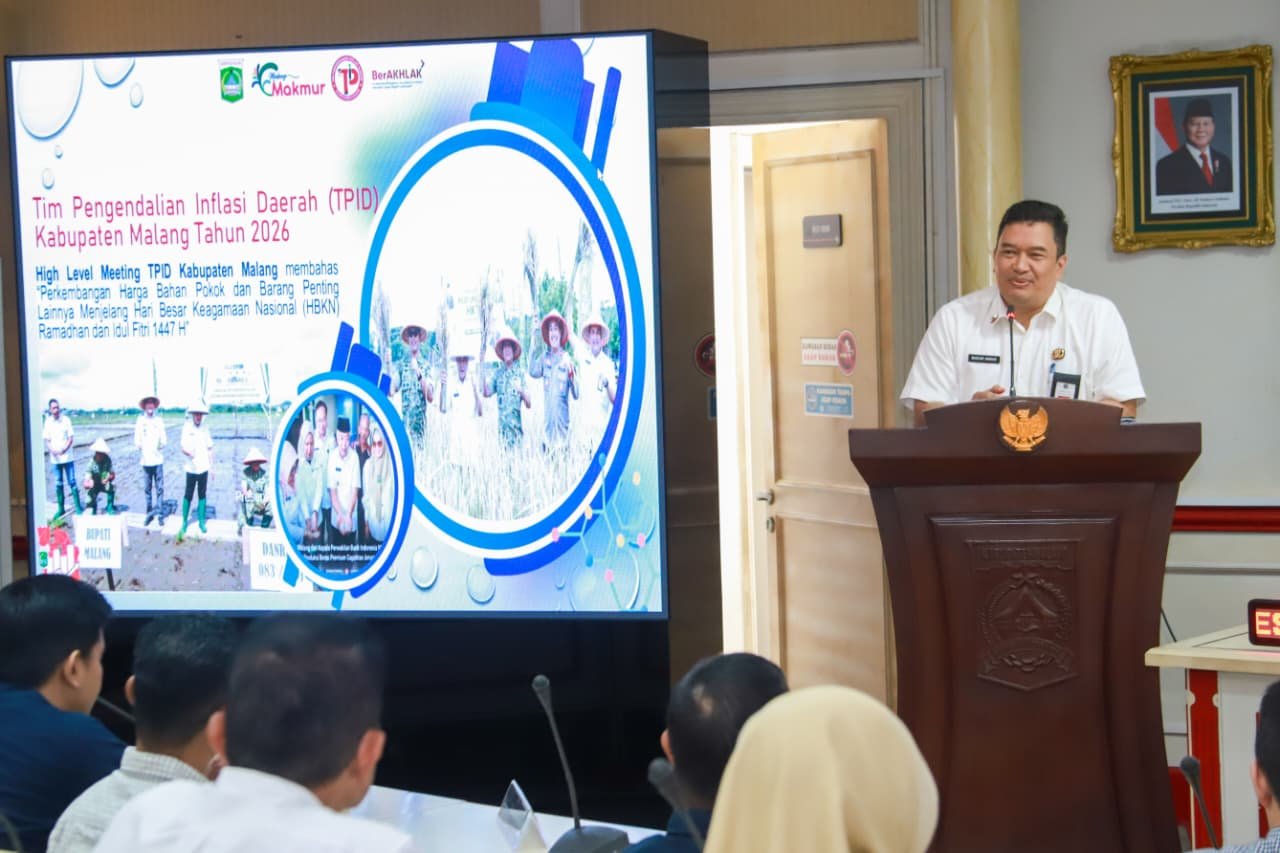 Kendalikan Inflasi Jelang Idul Fitri, Sekda Kabupaten Malang Pimpin High Level Meeting TPID