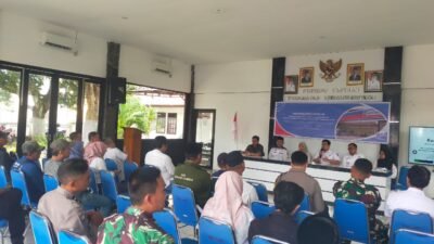 Babinsa Pegambiran Hadiri Konsultasi Publik Pembangunan Pusat Perkulakan Indogrosir