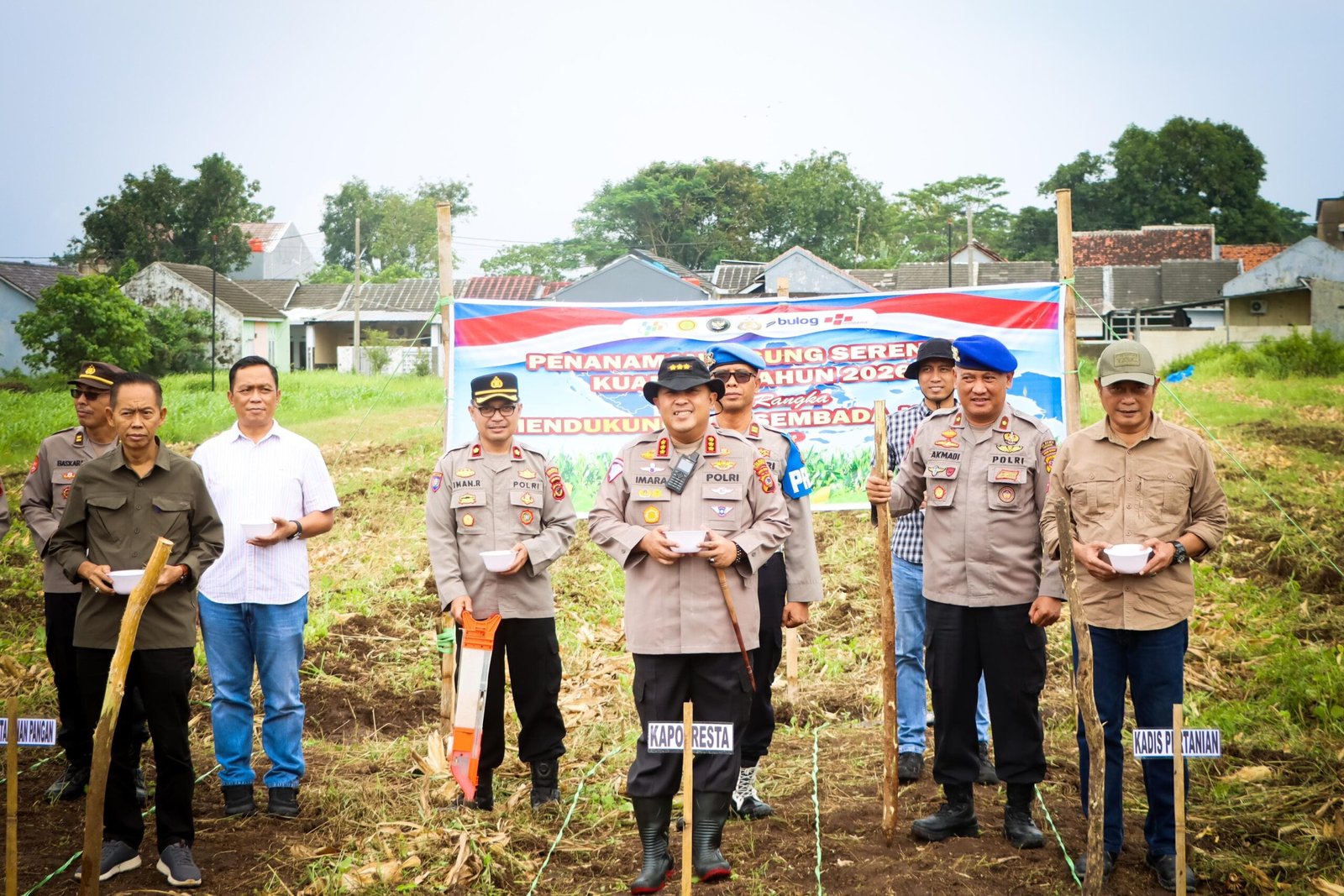Polresta Cirebon Tanam Jagung Serentak Dukung Program Swasembada Pangan Nasional