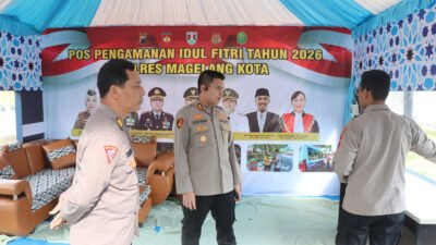 Kapolres Magelang Kota Cek Kesiapan Pos Pengamanan Operasi Ketupat Candi 2026