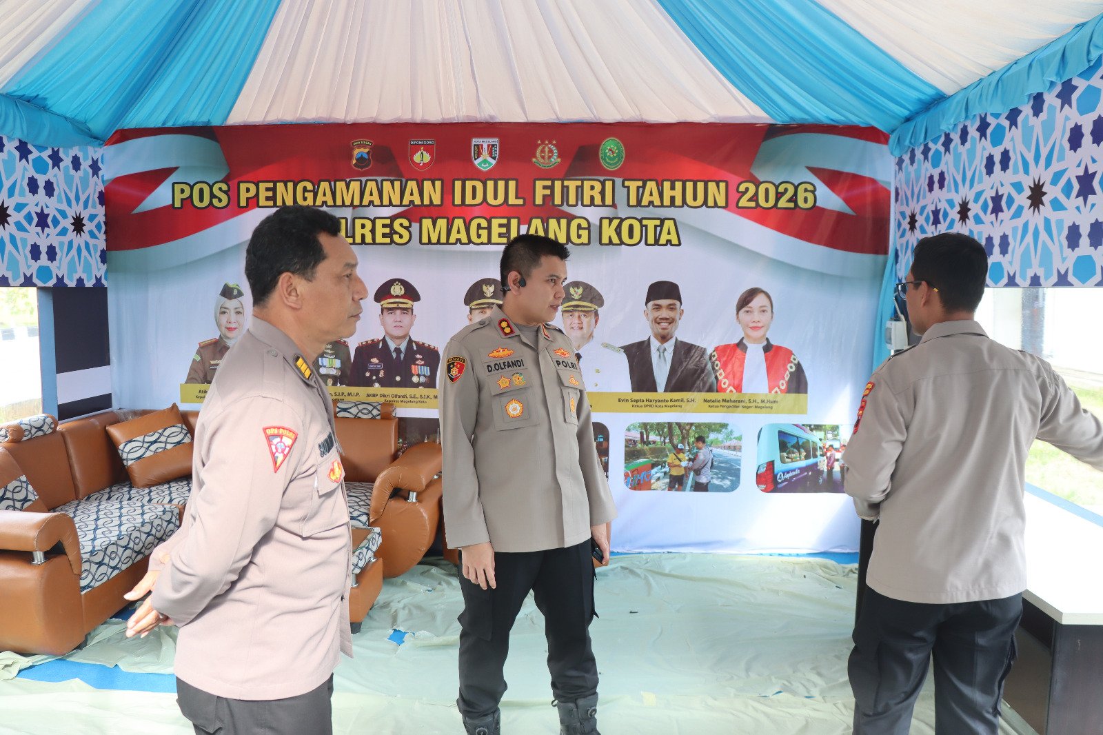 Kapolres Magelang Kota Cek Kesiapan Pos Pengamanan Operasi Ketupat Candi 2026