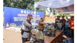 Begini, Polresta Cirebon memusnakan ribuan barang bukti