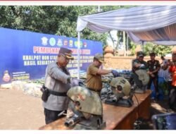 Begini, Polresta Cirebon memusnakan ribuan barang bukti