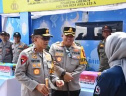 Kapolda Jabar Cek Pos Pelayanan Rest Area 228A, Pastikan Kesiapan Ops Ketupat Lodaya 2026 di Wilayah Polresta Cirebon