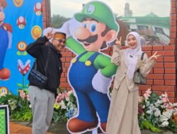 Bikin Betah! Polres Kuningan Sulap Pos Terpadu Taman Kota Jadi Dunia Mario Bros