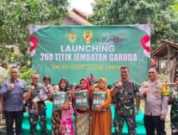 Dandim 0614/Kota Cirebon Dampingi Danrem 063/SGJ Resmikan Jembatan Perintis Garuda Sumurwuni