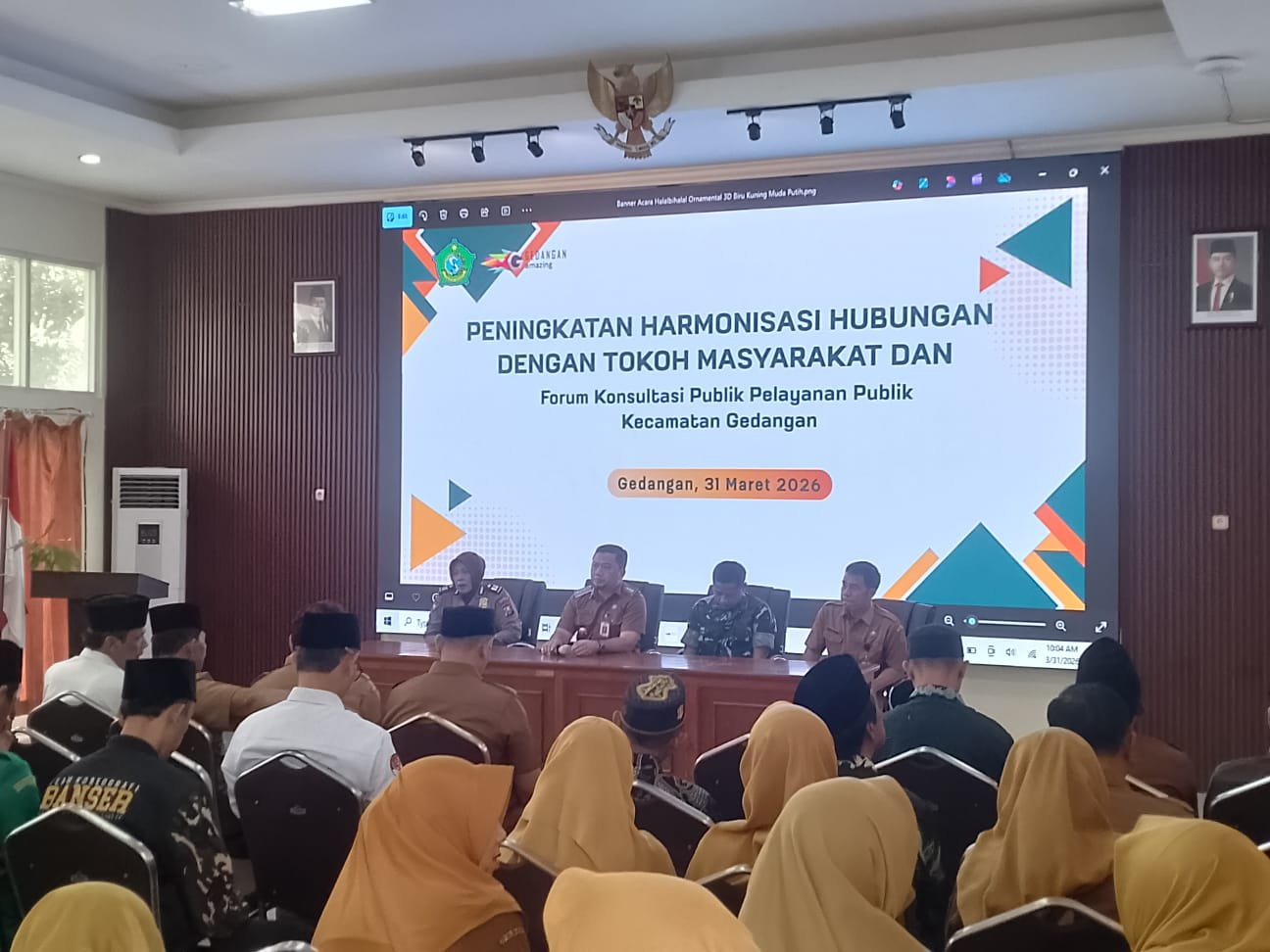 Camat Gedangan Ajak Kades dan ASN Perkuat Harmonisasi Komunikasi Publik Pasca-Lebaran