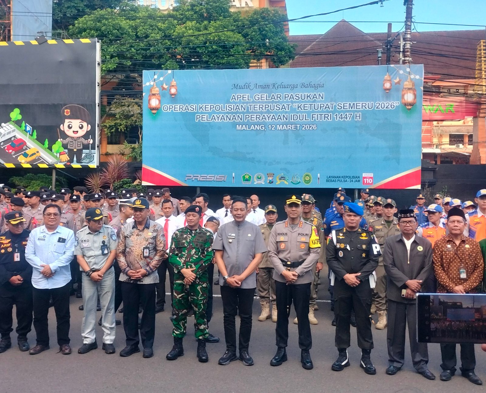 Sinergi Wali Kota Malang dan Kapolresta Malang Perkuat Pengamanan Mudik 2026