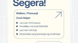 INFO LOWONGAN KERJA DI SURABAYA: Sriwedari Buka Rekrutmen Waiters dan Cook Helper