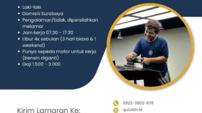Lowongan Kerja Surabaya: Quicklin Buka Kesempatan Teknisi Cuci/Salon Mobil, Gaji Hingga Rp3 Juta