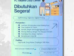 Lowongan Kerja Malang: FC Sarjana Copy Center Buka Posisi Staff Printing