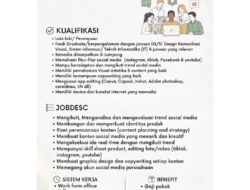 Healthy Roots by Domi Buka Lowongan Social Media Specialist, Simak Kualifikasinya