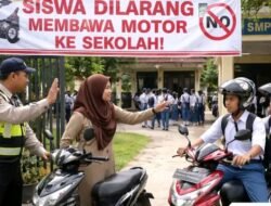 Aturan baru: pembekot sungai penuh larang siswa SD & SMP bawa motor sekolah