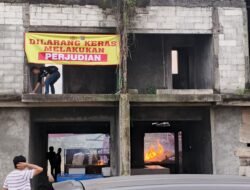 Polsek Sedati dan TNI Tutup Lokasi Judi Sabung Ayam