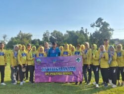 Staf Puskesmas Burneh, Jalani Tes Kebugaran di Lapangan Kapitan guna Jaga Produktivitas Pelayanan