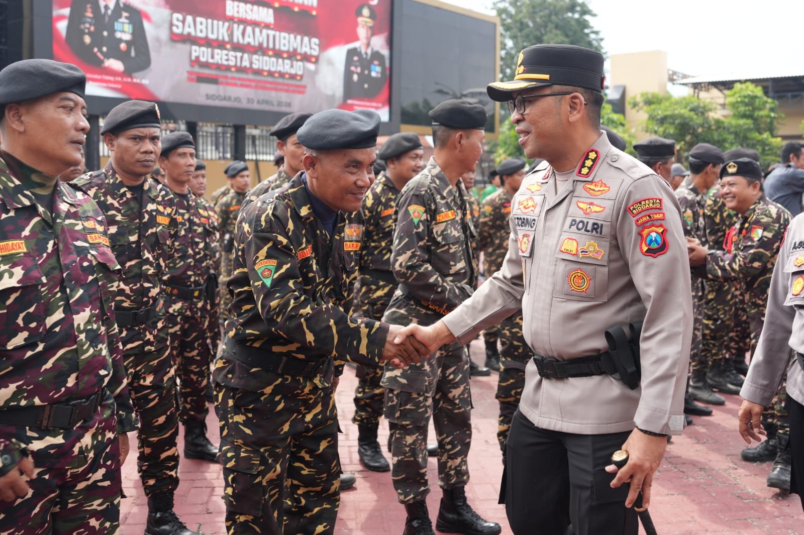 Polresta Sidoarjo Gelar Apel Sabuk Kamtibmas, Perkuat Sinergi Lintas Sektoral