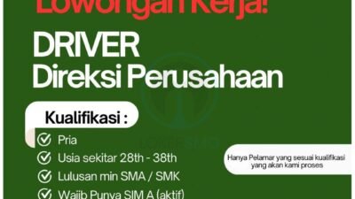 Kayarasa Dapur Nusantara Buka Lowongan Driver Direksi Perusahaan, Cek Syaratnya!