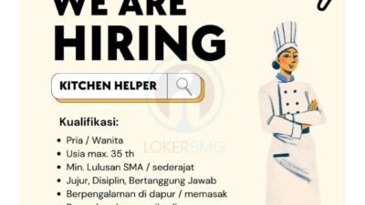 Lowongan Kerja Kitchen Helper di Wardeng Sambro Matsumura.