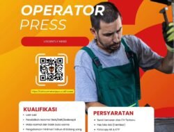Lowongan Kerja Operator Press di Gresik, PT Cahaya Mekar Jaya Buka Rekrutmen Segera