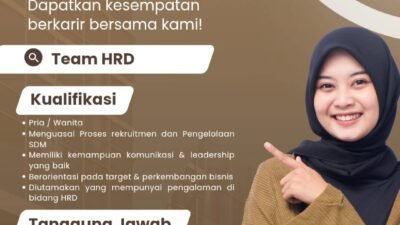 PT Berkah Sakti Enterprise Buka Lowongan Team HRD, Kesempatan Berkarier di Lamongan
