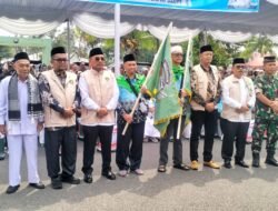 Haru dan Khidmat, 100 Jamaah Haji Simalungun Resmi Dilepas Bupati Anton Achmad Saragih