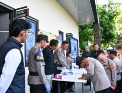 Tegakkan Disiplin, Polresta Cirebon Bersama Bidpropam Polda Jabar Gelar Gaktibplin dan Tes Urine Mendadak
