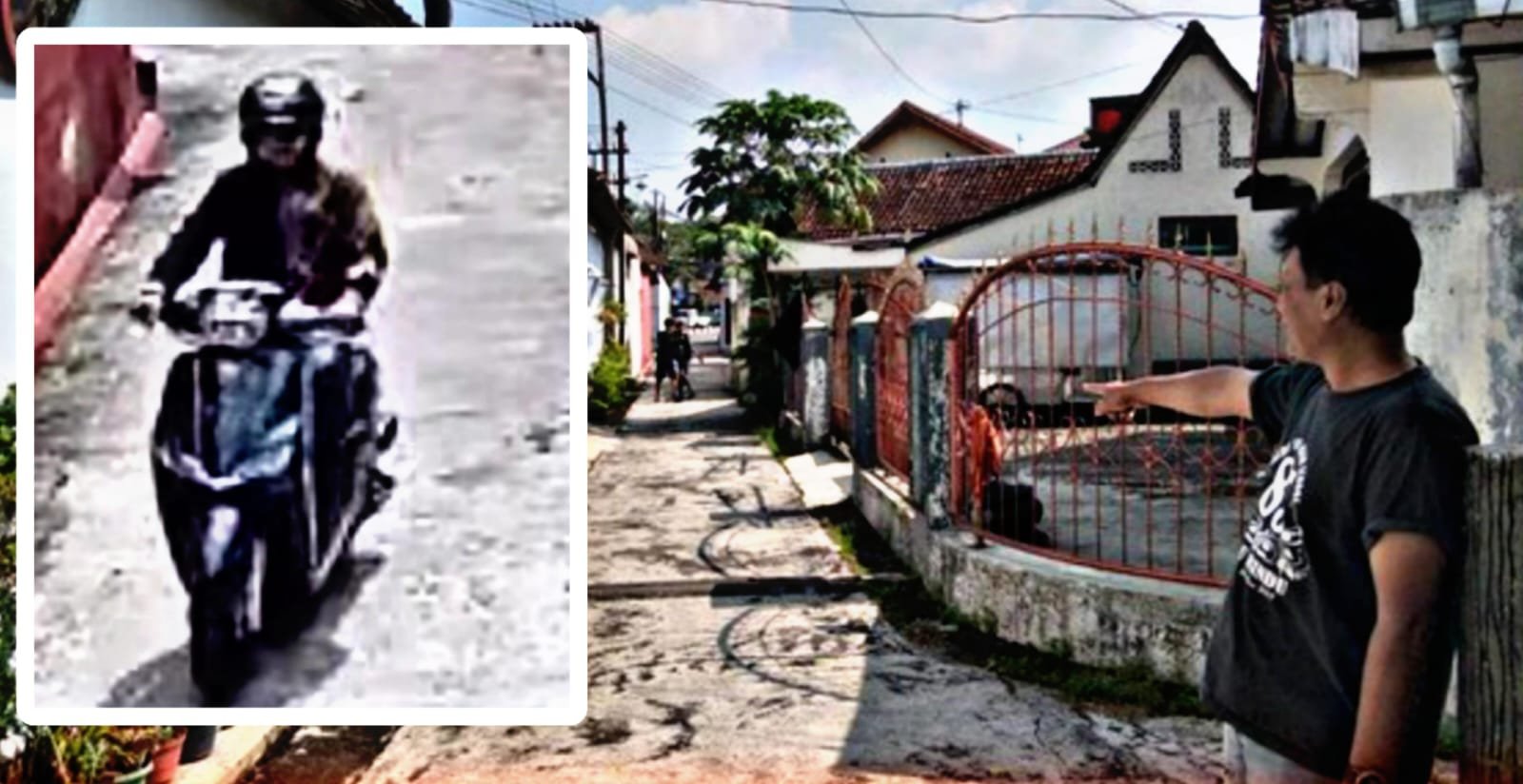 Viral! Aksi “Begal Pantat” di Mertoyudan Terekam CCTV, Pelaku Bermotor Tanpa Pelat Nomor