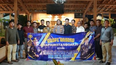 Komitmen Jaga Kondusifitas Kamtibmas, Kapolresta Sidoarjo Ngopi Bareng Mahasiswa