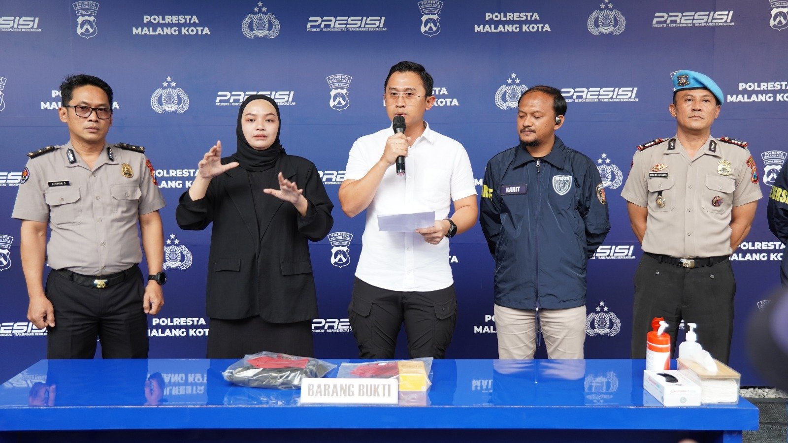 Polresta Malang Kota Bongkar Komplotan Copet Saat Konser Slank Empat Pelaku Ditangkap