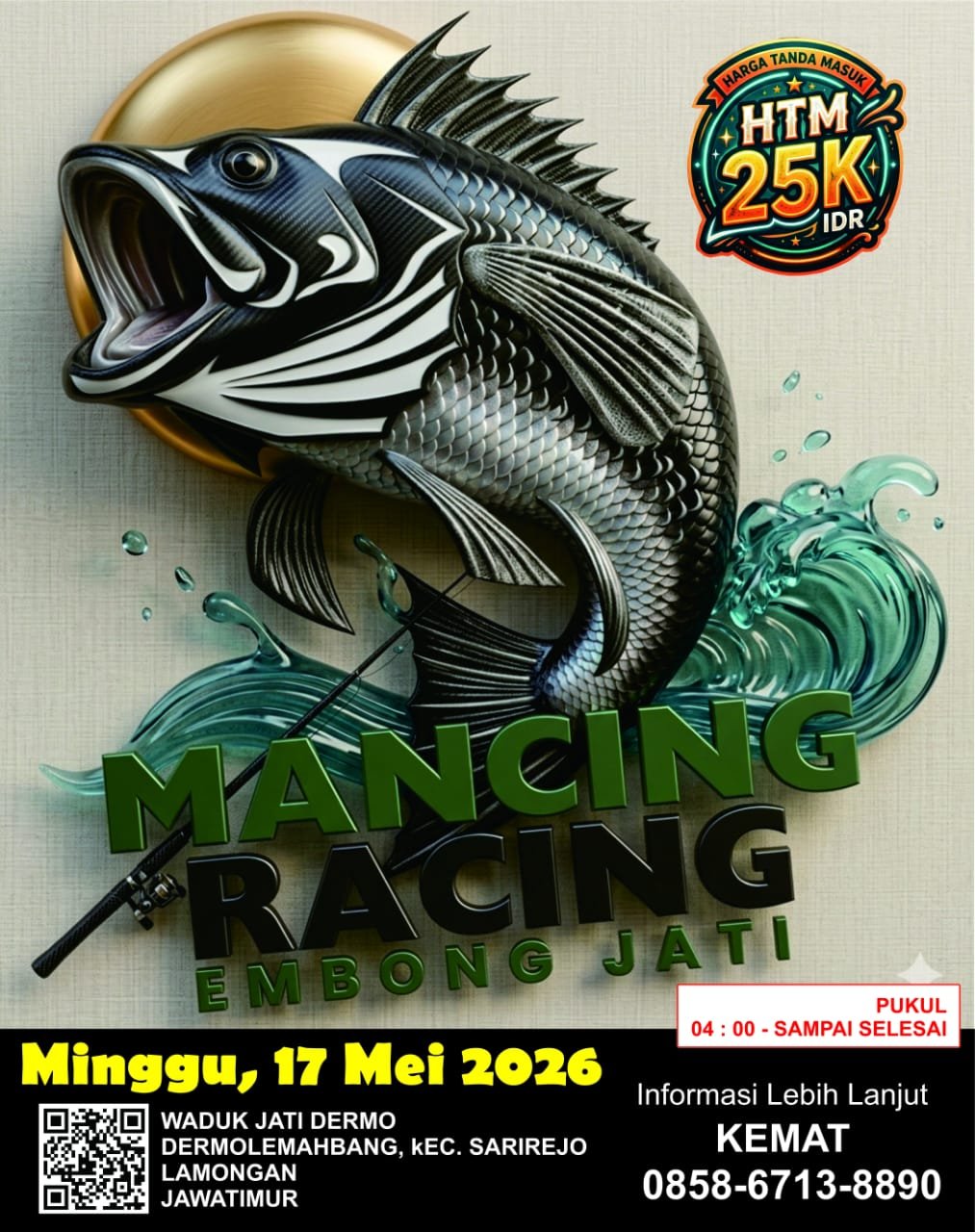 Waduk Dusun Dermo Spot Mancing  Terbaik Cukup Bayar Tiket  Rp25 Ribu, bisa Mancing Sepuasnya Dan  Ditemani Pemandangan Hutan Jati